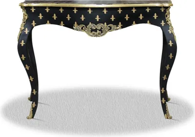 Produktbild von Casa Padrino Barock Konsole Schwarz Gold 100 x 40 x H. 85 cm - Barock Konsolentisch