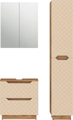 Image de Meubles bain Vicco Lotta Cachemire 3 pièces, Model 59458