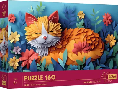 Immagine prodotto di Puzzle 160 40° anniversario di Trefl PaperArt: Gattino 40049
