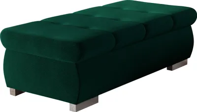 Produktbild von MIRJAN24 Polsterhocker Orkan Groß, Moderne Sitzhocker vom Hersteller, Holzkonstruktion, 120x60x39 cm (Farbe: Kronos 19)