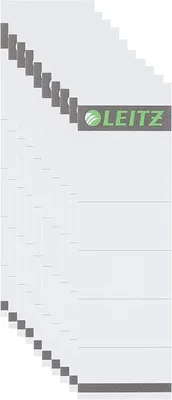 Produktbild von LEITZ Ordnerrücken Einsteckschild 57 x 190 mm Karton grau 10 Stück