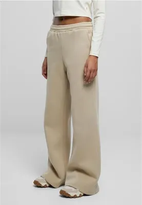 Obrázek produktu pro Dámské kalhoty Urban Classics Ladies Organic Ultra Wide Sweat Pants wetsand - S
