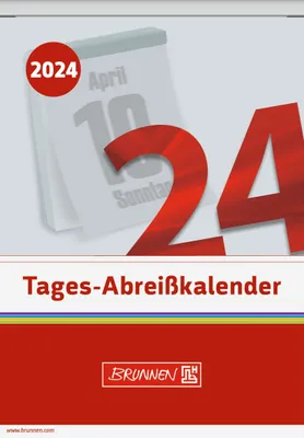 Produktbild von 2024 BRUNNEN Tagesabreißkalender 11x14cm Nr.13