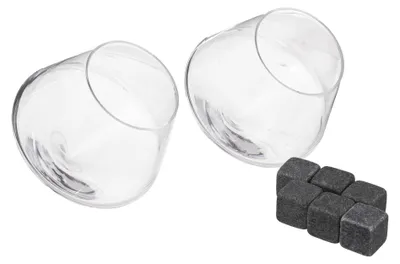 Immagine prodotto di Secret de Gourmet | Set di bicchieri da whisky - Set di 2 - Elegante - Con pietre refrigeranti - Ideale per gli intenditori