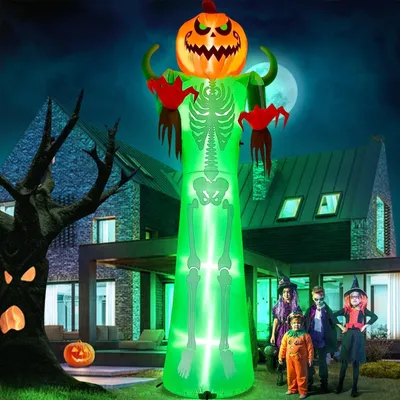 Productafbeelding van 12 FT Grote Halloween Opblaasbare Decoratie met Pompoen