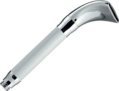 A product shot of a shower head on a white background.