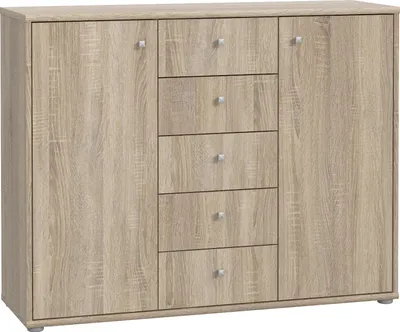 Immagine prodotto di Comodà >Tembi< in rovere Sonoma - 108,8x85,5x34,8 cm (LxAxP)