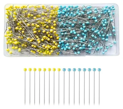 Produktbild von 500 Stück gerade Nähnadeln mit Glaskopf 4 x 44 mm