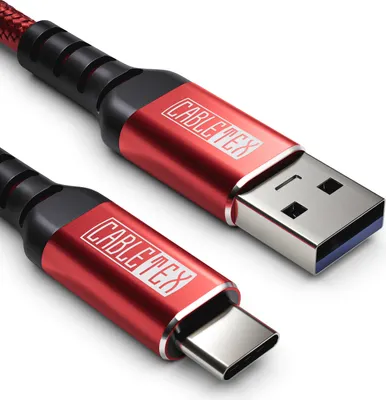 Produktbild von CABLETEX USB-C zu USB-A Kabel | USB 3.2 Gen1 | Schnellladen und Datenübertragung | 3m