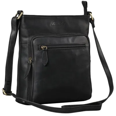 Produktbild von Benthill Damen Shopper Leder - Tasche aus echtem Rindsleder - Handtasche mit Reißverschluss - Schultertasche / Ledertasche - Vintage Umhängetasche