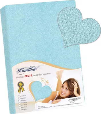 Obrázok produktu pre Froté prestieradlo - tyrkysové - 90x200