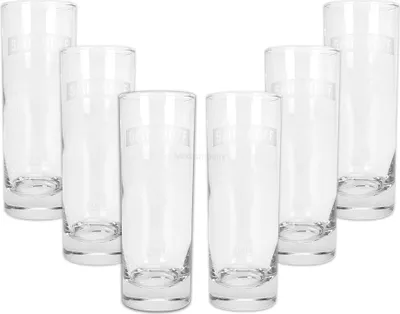 Produktbild von Smirnoff Vodka Cocktail Longdrink Glas Gläser Set - 6x Longdrinkgläser 2/4cl geeicht