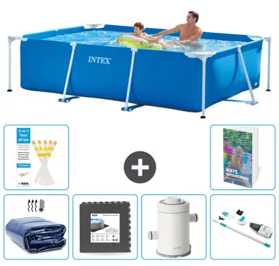 Produktbild von Rechteckiger Frame Pool - 260x160x65 cm - 7-teilig S141