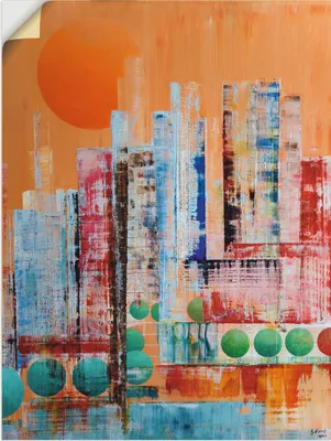 Produktbild von ARTland Wandbild, selbstklebend New York abstrakt I Größe: 45x60 cm