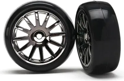 Obrázok produktu pre Pneumatika Traxxas slick na ráfiku čierna