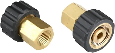 Productafbeelding van Adapter voor hogedrukreiniger M22 naar M22 / 3/8 inch / 1/4 inch Snelkoppeling voor Spuitpistool