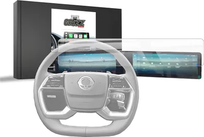 Produktbild von Keramische Autodisplayfolie für SsangYong Torres 12,3" (2024-2025), Grizz Protector