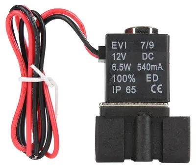 Immagine prodotto di Elettromagnetica a 2 vie da 1/8" NPT in plastica, NC (normalmente chiusa), 12 V CC