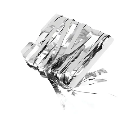 Produktbild von Bristol Novelty Lametta-Vorhang BN2251 (Einheitsgröße) (Silber)