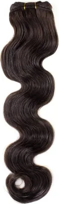Immagine prodotto di hair2heart bacchette di capelli umani per cucire le estensioni Wavy - 70cm 100g 4/0 marrone medio