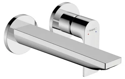 Produktbild von Hansgrohe 2-Loch Waschtischmischer Unterputz Rebris E F-Set 195 mm Auslauf chrom , 72568000
