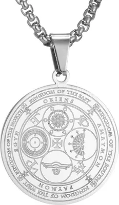 Produktbild von AFSTALR Halskette Herren 7 Erzengel Siegel Talisman Amulett Edelstahl Solomon Schmuck Style5