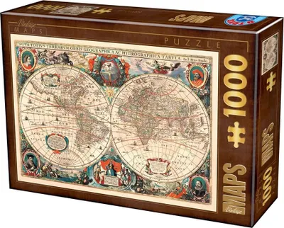 Produktbild von D-TOYS Puzzle Antická mapa světa 1000 dílků