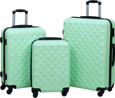 Produktbild von Hartschalen-Trolley-Set 3 Stk. Minzgrün ABS