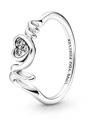 Produktbild von PANDORA Herzring Mum aus Sterlingsilber mit Zirkonia