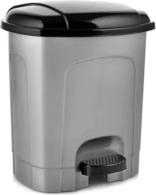 Obrázek produktu pro Odpadkový koš Orion - plastový, nášlapný, šedá, 30 l
