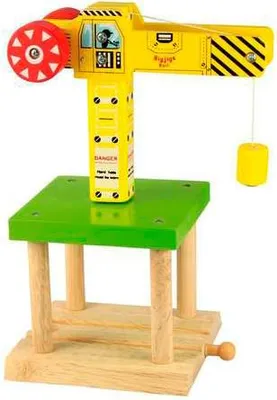 Produktbild von Bigjigs Schiene Big Crane Gelb