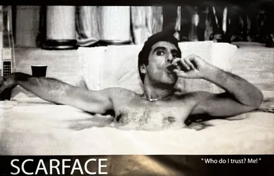 Obrázok produktu pre Scarface – Komu mám dôverovať? Samému sebe! – Plagát – 152x102 cm