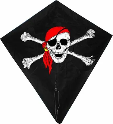 Image de Cerf-volant diamant pirate 82x88 02263