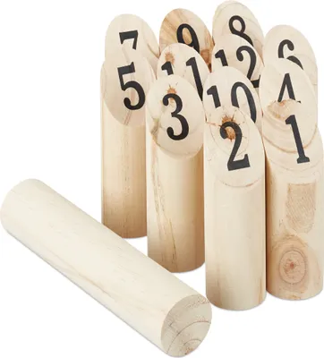 Produktbild von relaxdays Kubb Wikingerspiel Wurfspiel