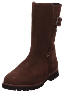 Produktbild von Sioux Damen Stiefeletten Velourslederoptik Dunkelbraun mit Reißverschluss