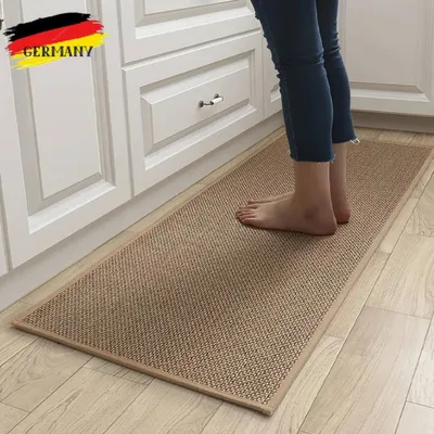 Produktbild von 44x120cm Teppichläufer Küchenteppich Küchenläufer Sisalteppich Matte Waschbar Rutschfest Teppich Läufer