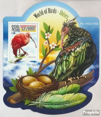 Produktbild von Briefmarken Sierra Leone 2015 Mi Block 842 (kompl. Ausg.) postfrisch Ibisse