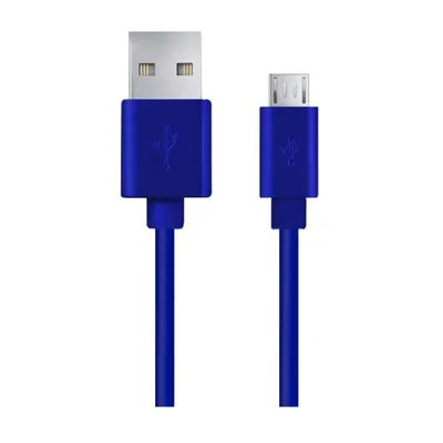 Zdjęcie produktu dla ES364 NIEBIESKI KABEL przewód MICRO USB 2.0 A-B EB177B