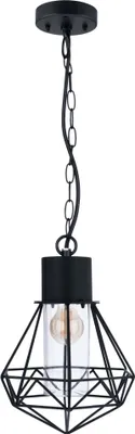 Produktbild von Ledvion - LED Deckenleuchte, Schwarz, IP44, E27 Fassung, Rund, Beleuchtung, excl. E27 Lampe