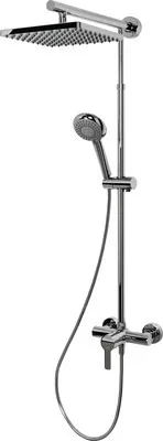 Produktbild von Duschsäule inkl. Einhebelmischer Schulte Classic eckig chrom D9621 02