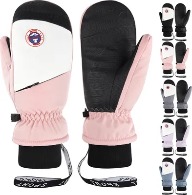 Produktbild von Winterhandschuhe wasserdichte Warme Skihandschuhe Damen Thermohandschuhe Winddichte Touchscreen-Handschuhe für Outdoor Sport