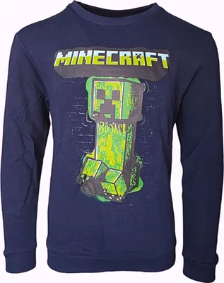 Obrázek produktu pro Mikina Minecraft Creeper Dunkelblau 128 cm