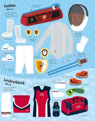 Obrázek produktu pro Mein Anzieh-Stickerbuch: Sportarten aus aller Welt