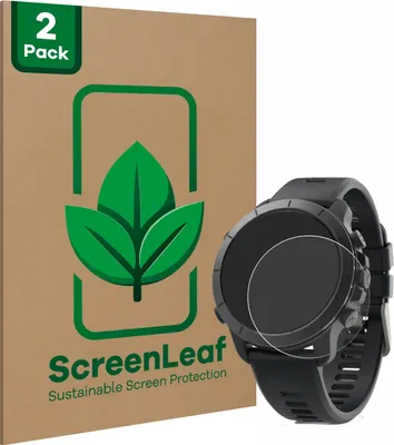 Produktbild von 2x ScreenLeaf Schutzfolie für Wahoo Elemnt Rival nachhaltiger Displayschutz Display Schutz Folie Klar Transparent