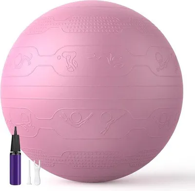 Produktbild von Fitness-Trainingsball, anti-burst, mit Pomp, für Erwachsene, robuster, für Körpergymnastik, Pilatesball, für Core-Training