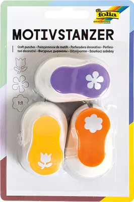 Produktbild von folia Motiv-Locher "Ganzjahresmotive" klein Set 7