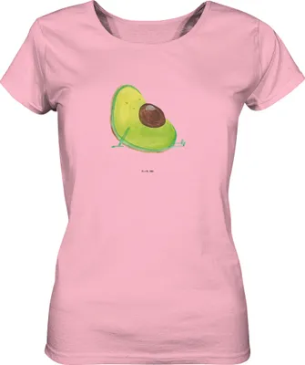 Produktbild von Mr. & Mrs. Panda Damen T-Shirt Avocado Schwangerschaft Größe M - Baumwolle Pink - Geschenk, Baby, Oberteil, Liebe, Shirt, Babyshower, Schwanger, Basic, Baumwoll