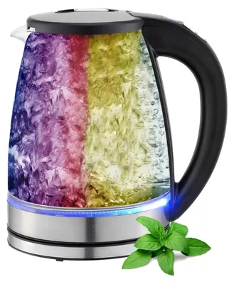 Produktbild von Ecosa Glas Wasserkocher mit Temperatureinstellung | 40°C - 100°C | 1,8 L | 2200 Watt | LCD-Display | LED Beleuchtung | Hochwertiges Edelstahl