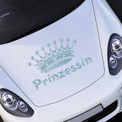Produktbild von Aufkleber - Autoaufkleber "Prinzessin" 60cm x 36cm pastelltürkis - Tuning Carystyling Heckscheibe Auto