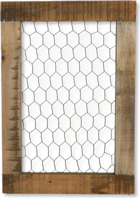 Produktbild von Holz Wandgitter 29 x 39cm braun Wanddeko Fotohalter Collage
